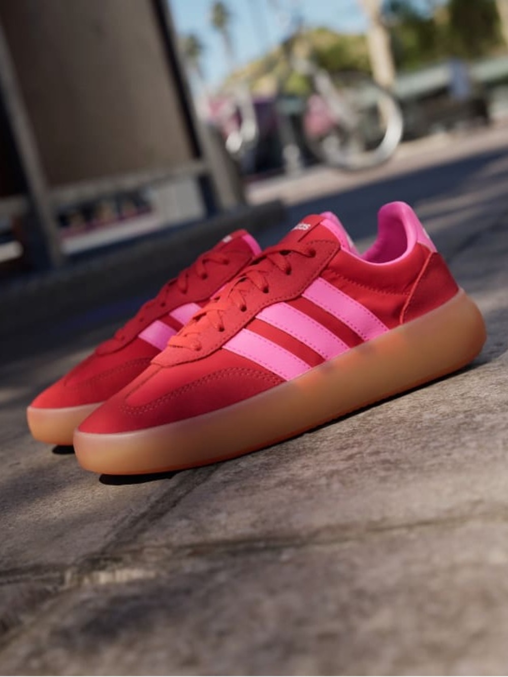 NWT adidas Barreda Decode J Red Pink Sneakers | Youth 5 (Women’s 6.5-7)